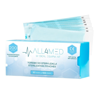 ALL4MED TOREBKI DO STERYLIZACJI W AUTOKLAWIE 57MM X 100 MM 200SZT Activ